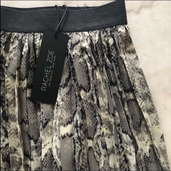 New Rachel Zoe Animal‎ Print Pleated Skirt - Picture 2 of 5